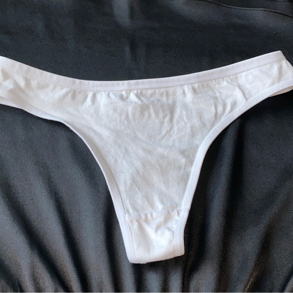 White‎ Anzermix V-String Very Sexy Thong Panty Vintage Underwear Panties Small